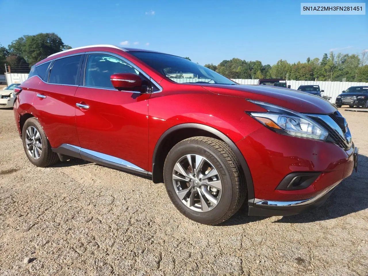 2015 NISSAN MURANO VIN 5N1AZ2MH3FN281451 — фото 4