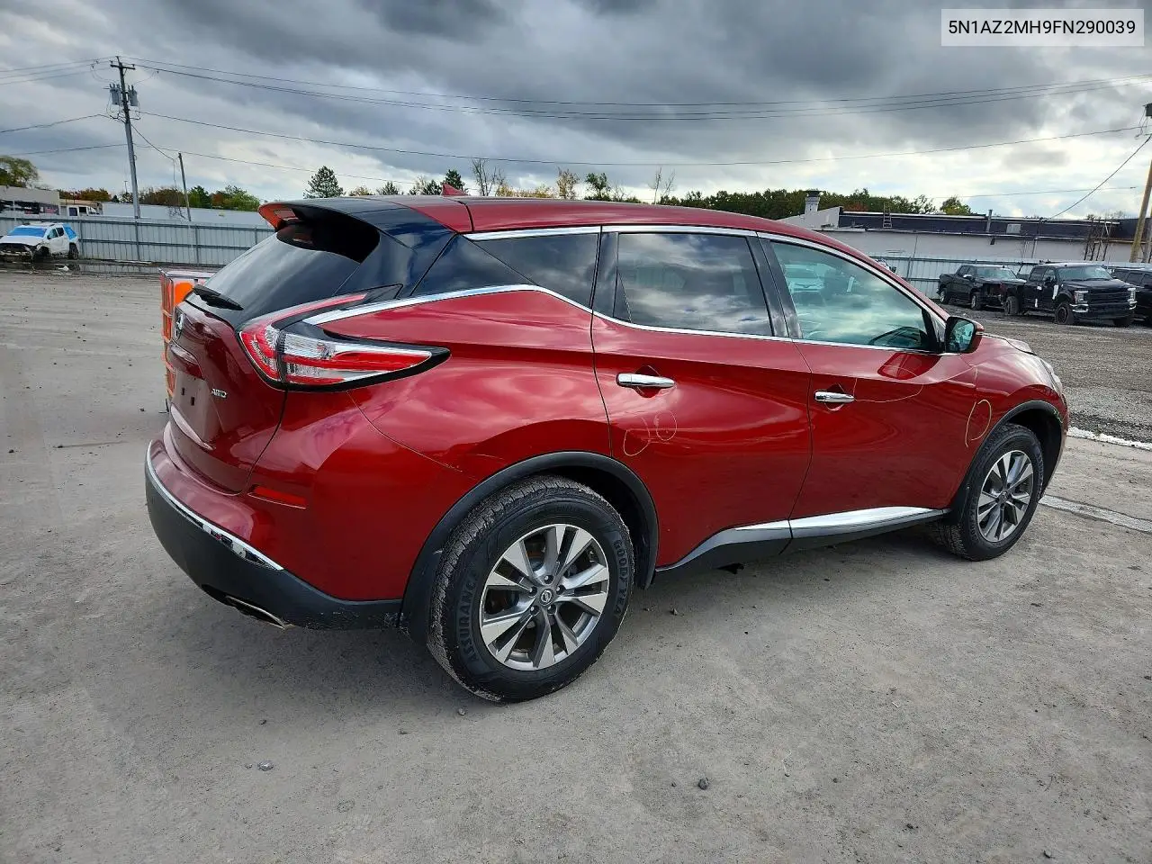 2015 NISSAN MURANO VIN 5N1AZ2MH9FN290039 — фото 3