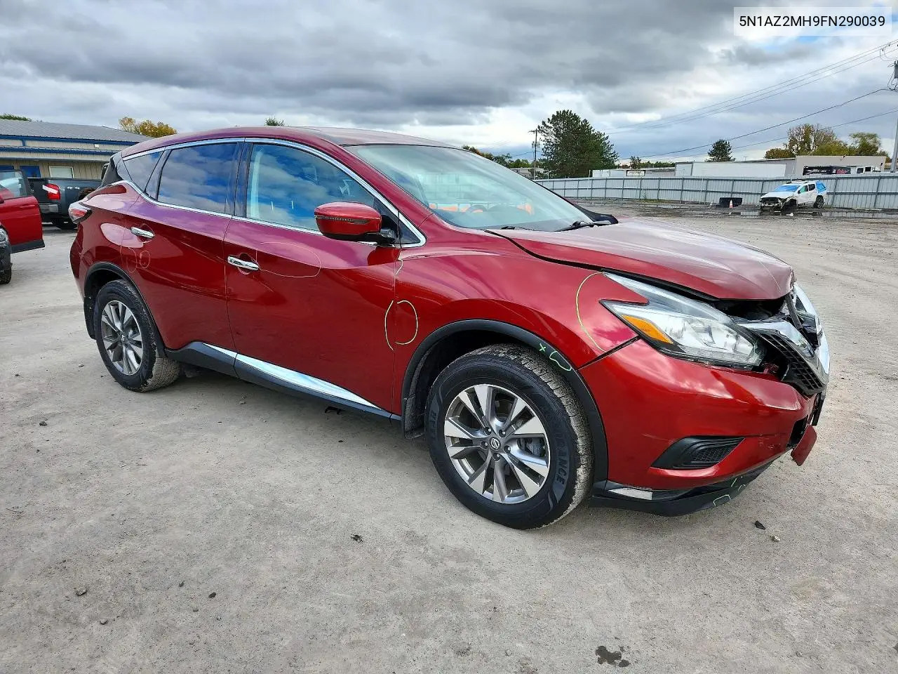 2015 NISSAN MURANO VIN 5N1AZ2MH9FN290039 — фото 4