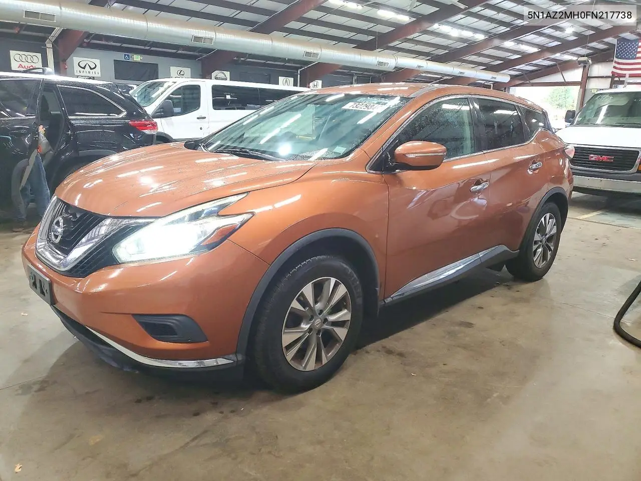 NISSAN MURANO 2015, VIN 5N1AZ2MH0FN217738