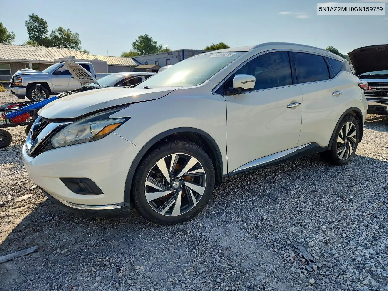 NISSAN MURANO 2016, VIN 5N1AZ2MH0GN159759