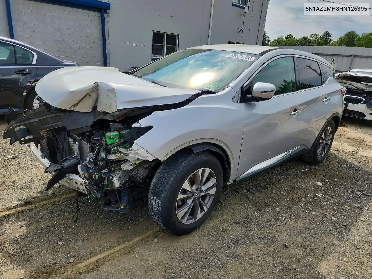 NISSAN MURANO 2017, VIN 5N1AZ2MH8HN126395