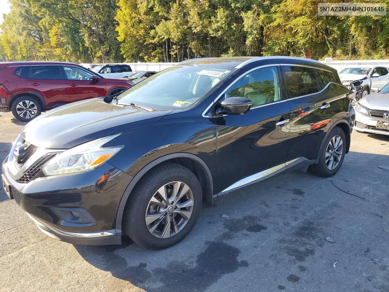 NISSAN MURANO 2017, VIN 5N1AZ2MH4HN101445