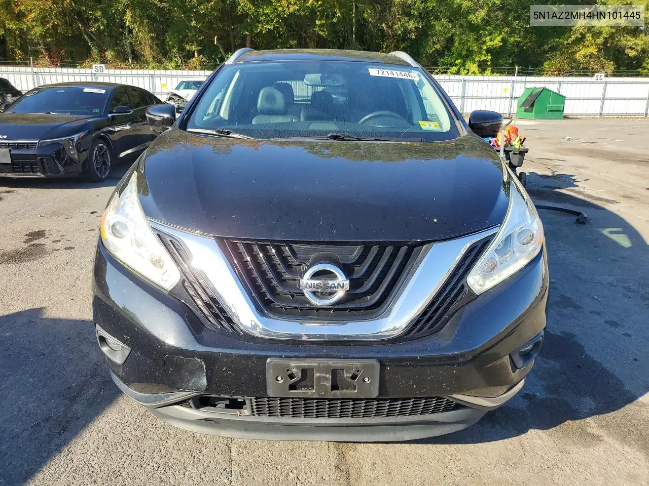 2017 NISSAN MURANO VIN 5N1AZ2MH4HN101445 — фото 5