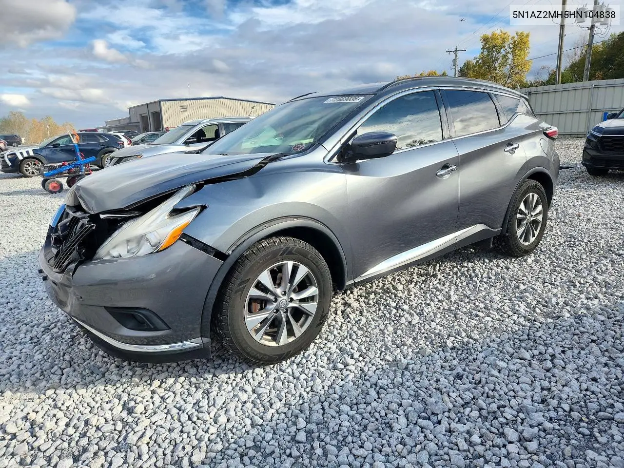 NISSAN MURANO 2017, VIN 5N1AZ2MH5HN104838