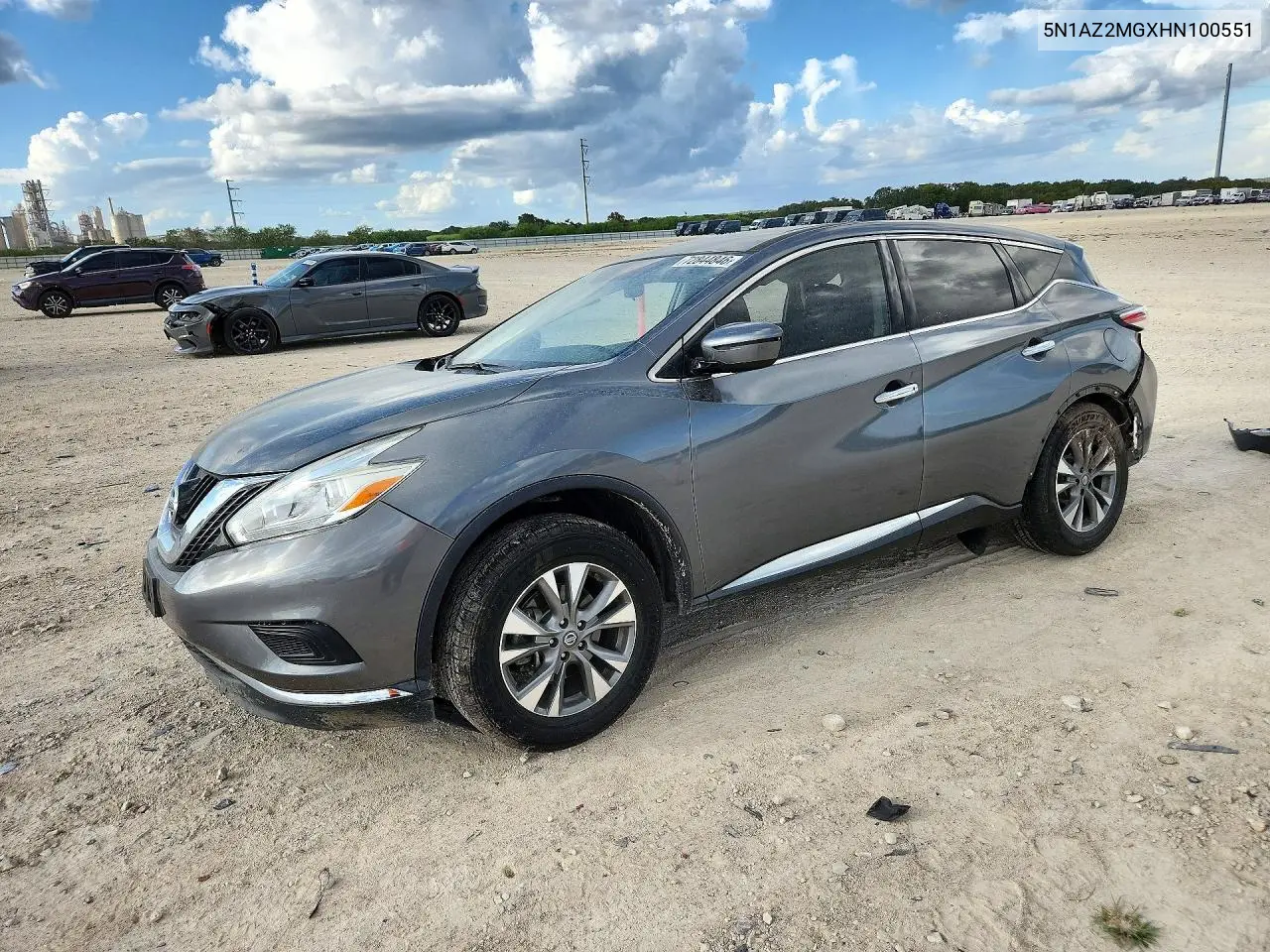 NISSAN MURANO 2017, VIN 5N1AZ2MGXHN100551
