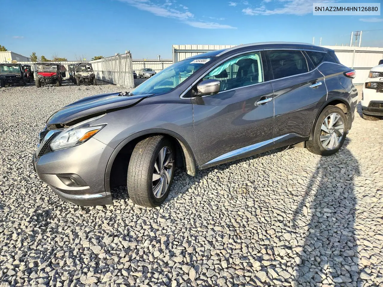 NISSAN MURANO 2017, VIN 5N1AZ2MH4HN126880