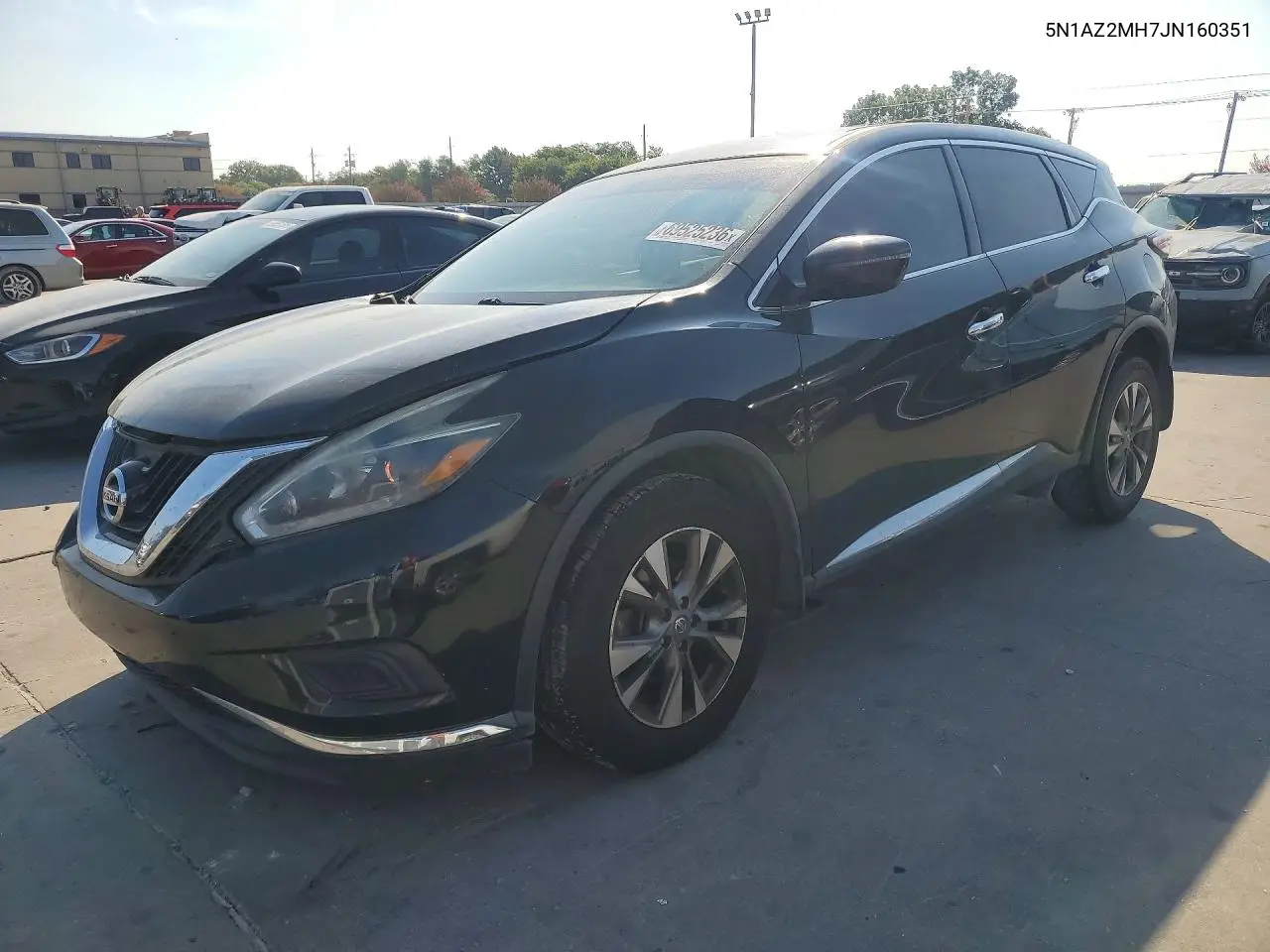 NISSAN MURANO 2018, VIN 5N1AZ2MH7JN160351