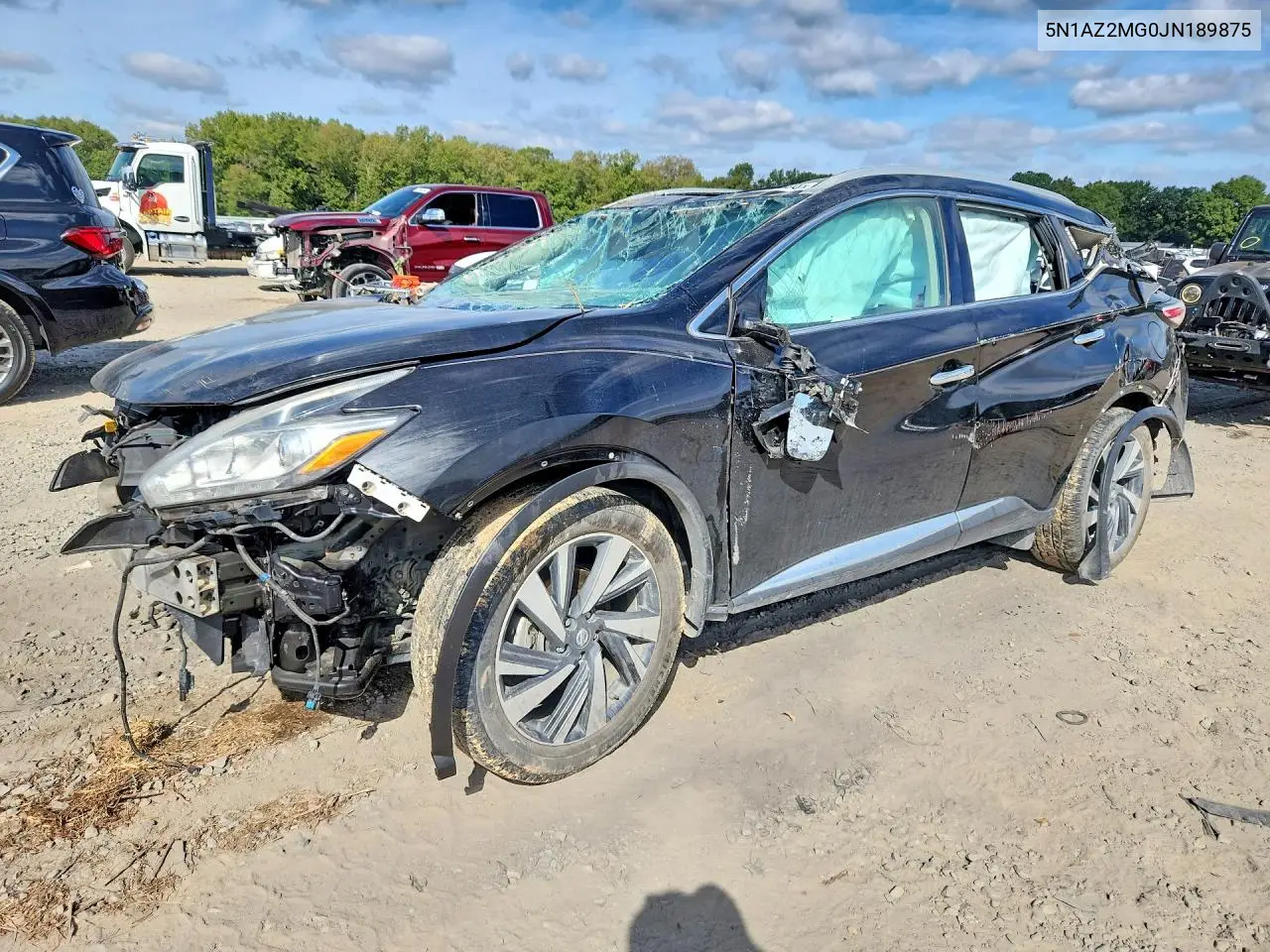 NISSAN MURANO 2018, VIN 5N1AZ2MG0JN189875