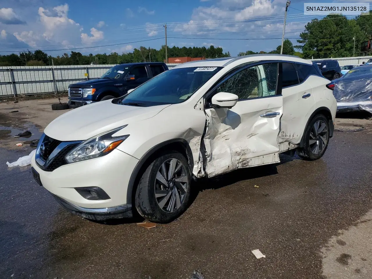 NISSAN MURANO 2018, VIN 5N1AZ2MG1JN135128