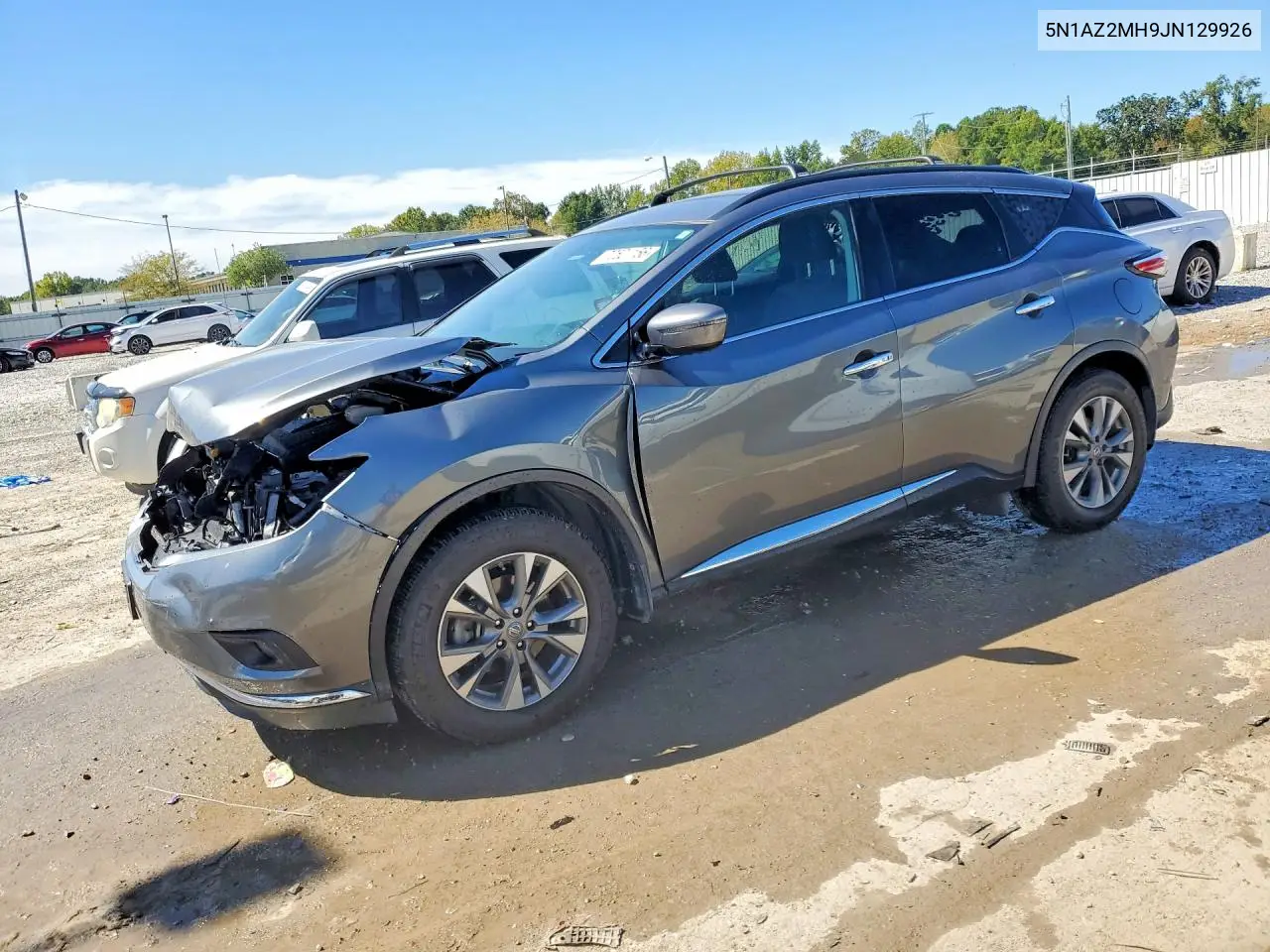 NISSAN MURANO 2018, VIN 5N1AZ2MH9JN129926