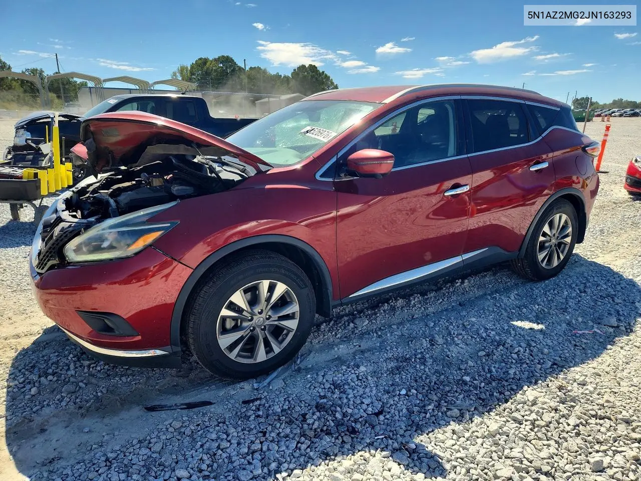 NISSAN MURANO 2018, VIN 5N1AZ2MG2JN163293