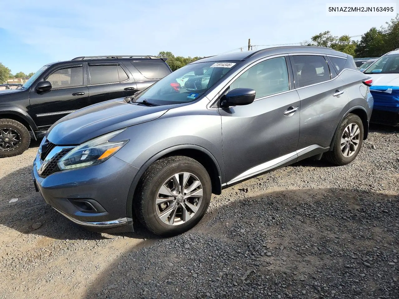 NISSAN MURANO 2018, VIN 5N1AZ2MH2JN163495