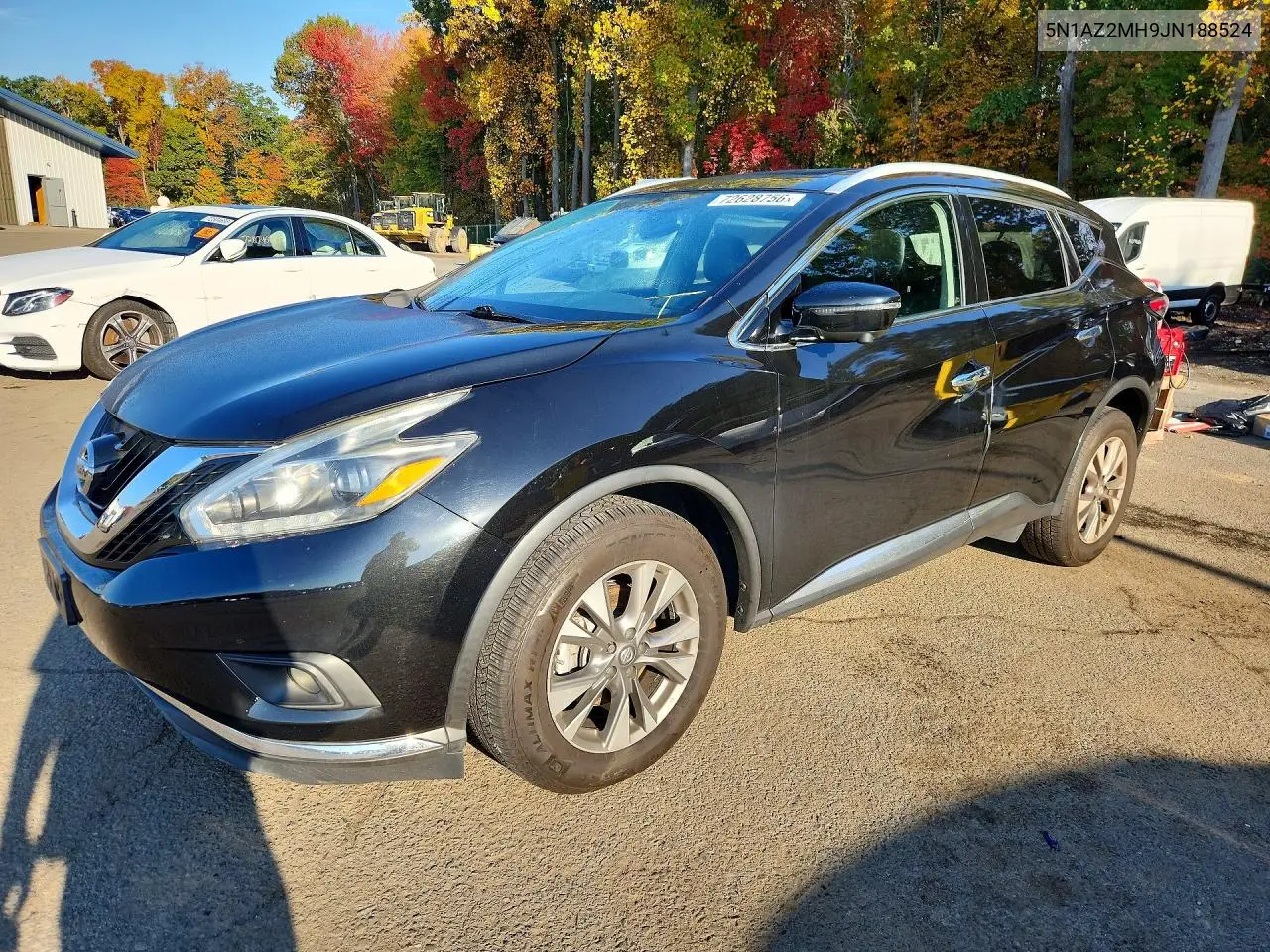 NISSAN MURANO 2018, VIN 5N1AZ2MH9JN188524