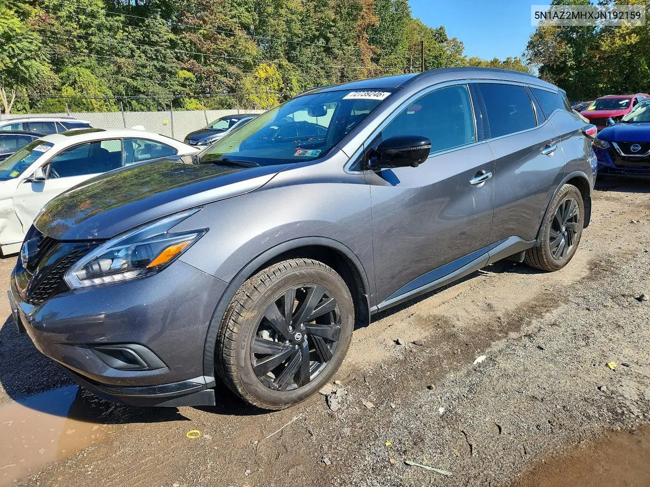 NISSAN MURANO 2018, VIN 5N1AZ2MHXJN192159