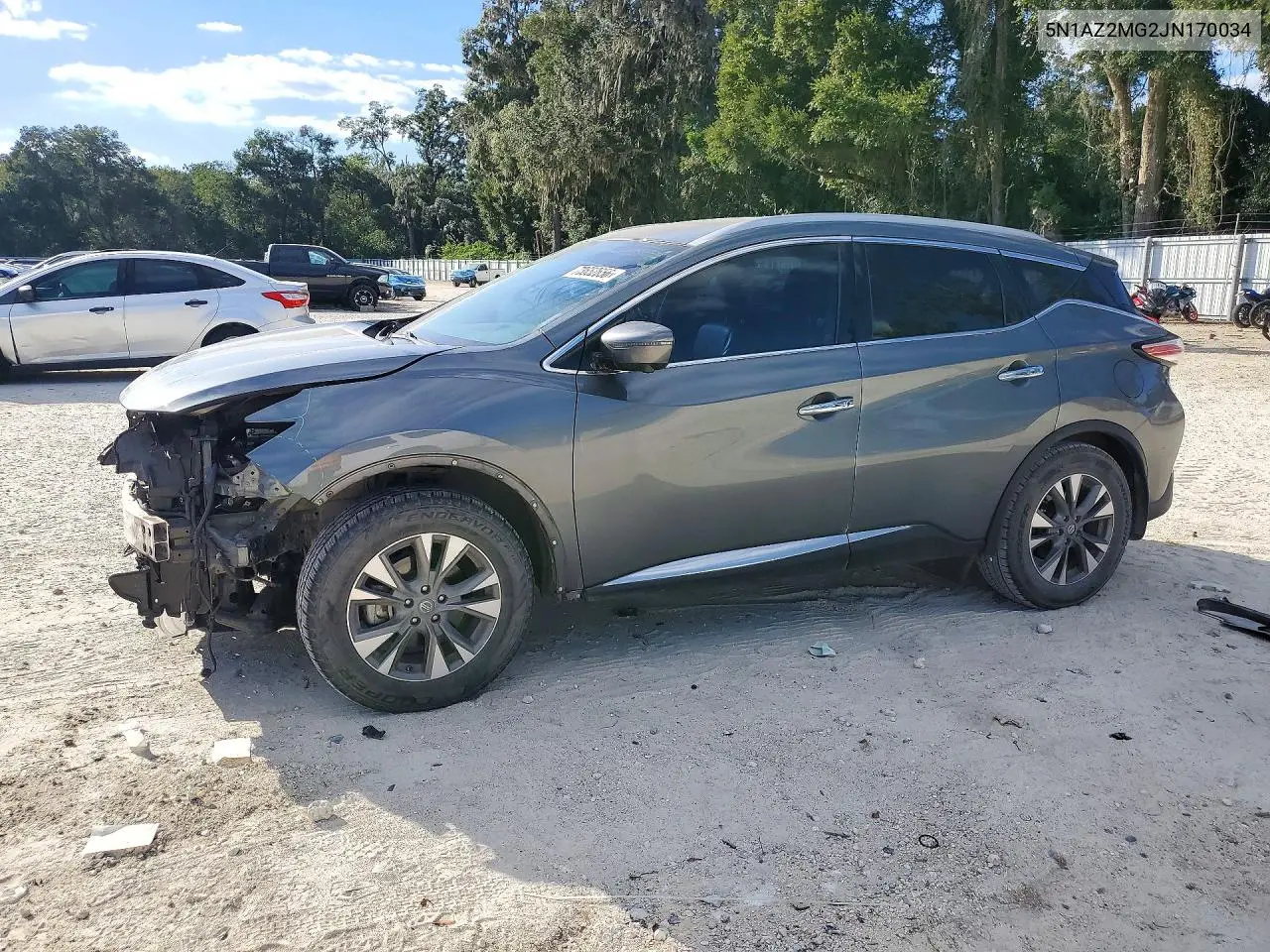 NISSAN MURANO 2018, VIN 5N1AZ2MG2JN170034