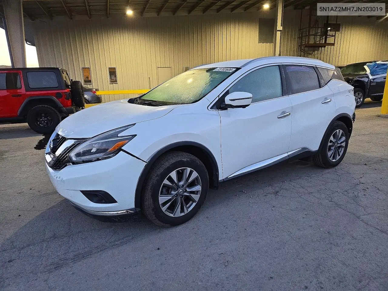 NISSAN MURANO 2018, VIN 5N1AZ2MH7JN203019