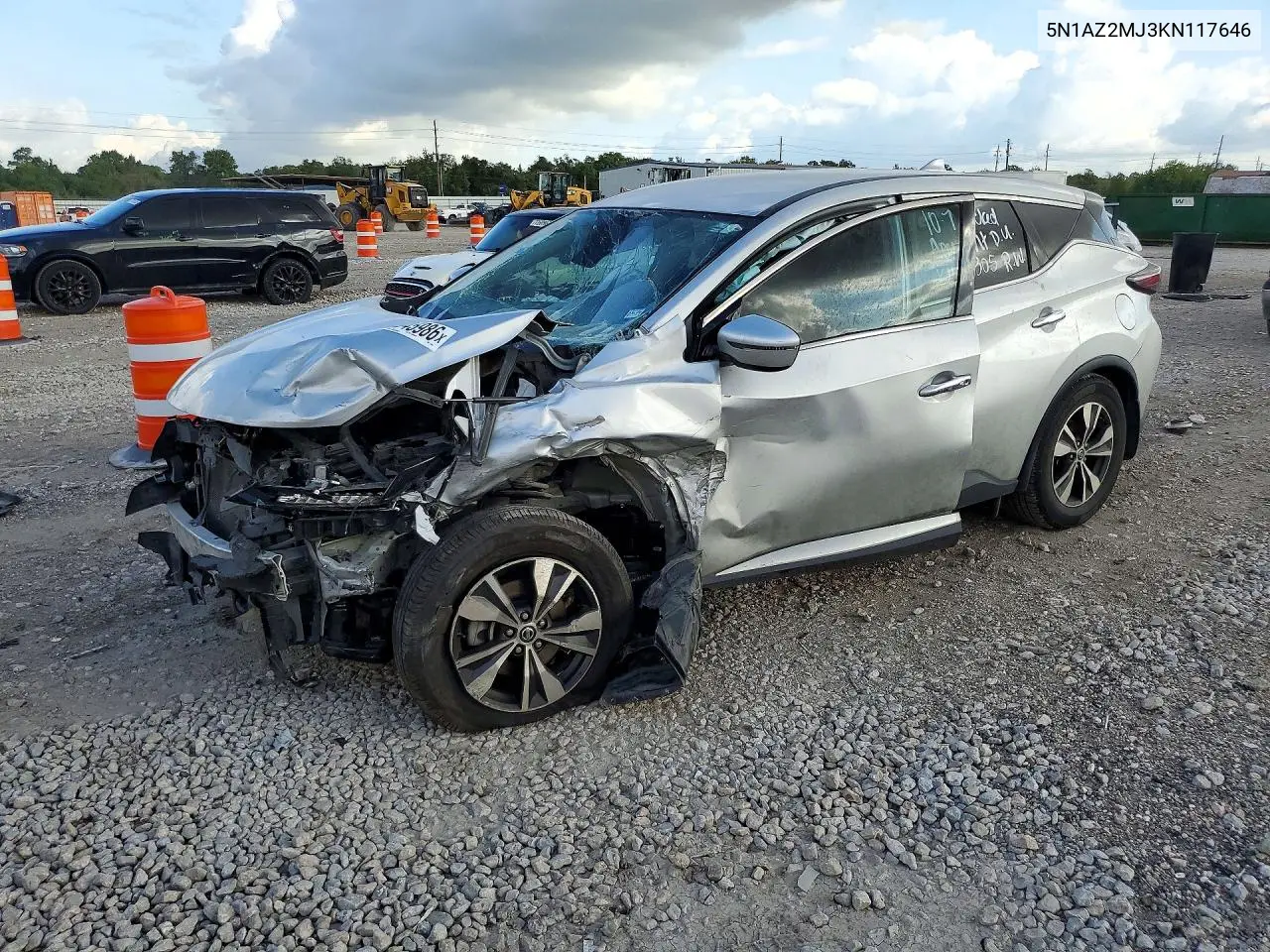 NISSAN MURANO 2019, VIN 5N1AZ2MJ3KN117646