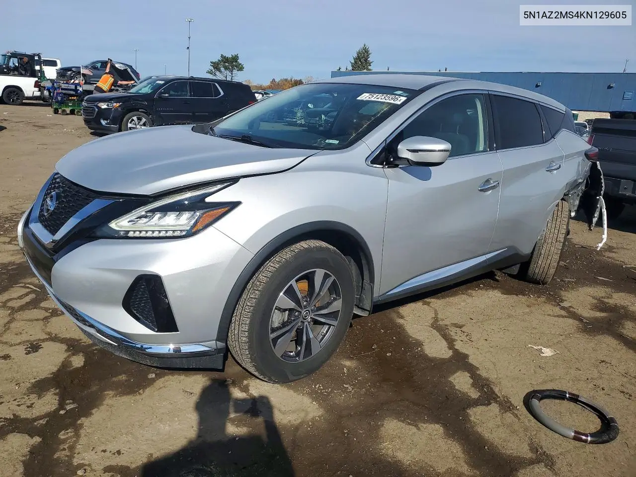 NISSAN MURANO 2019, VIN 5N1AZ2MS4KN129605