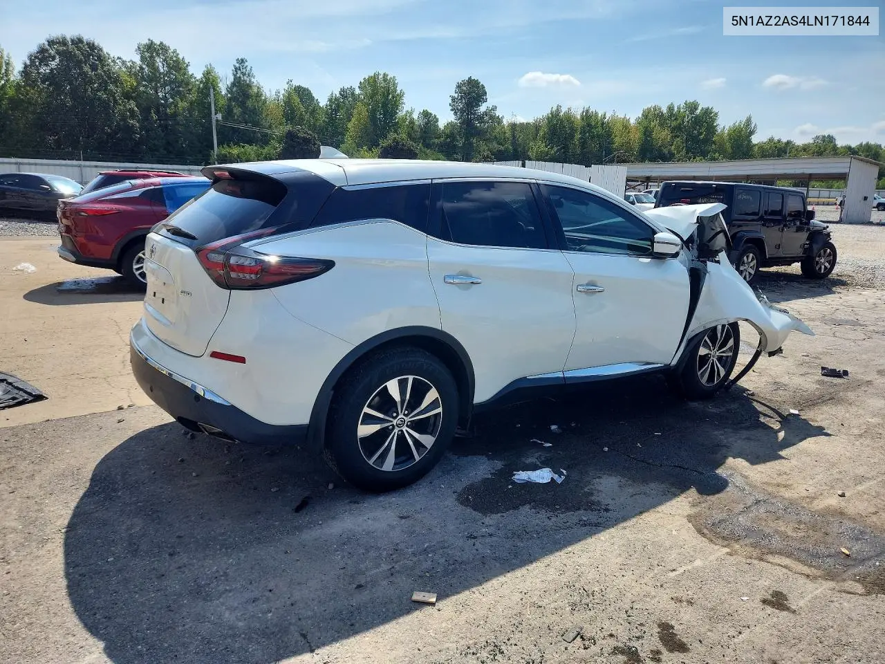 2020 NISSAN MURANO VIN 5N1AZ2AS4LN171844 — фото 3