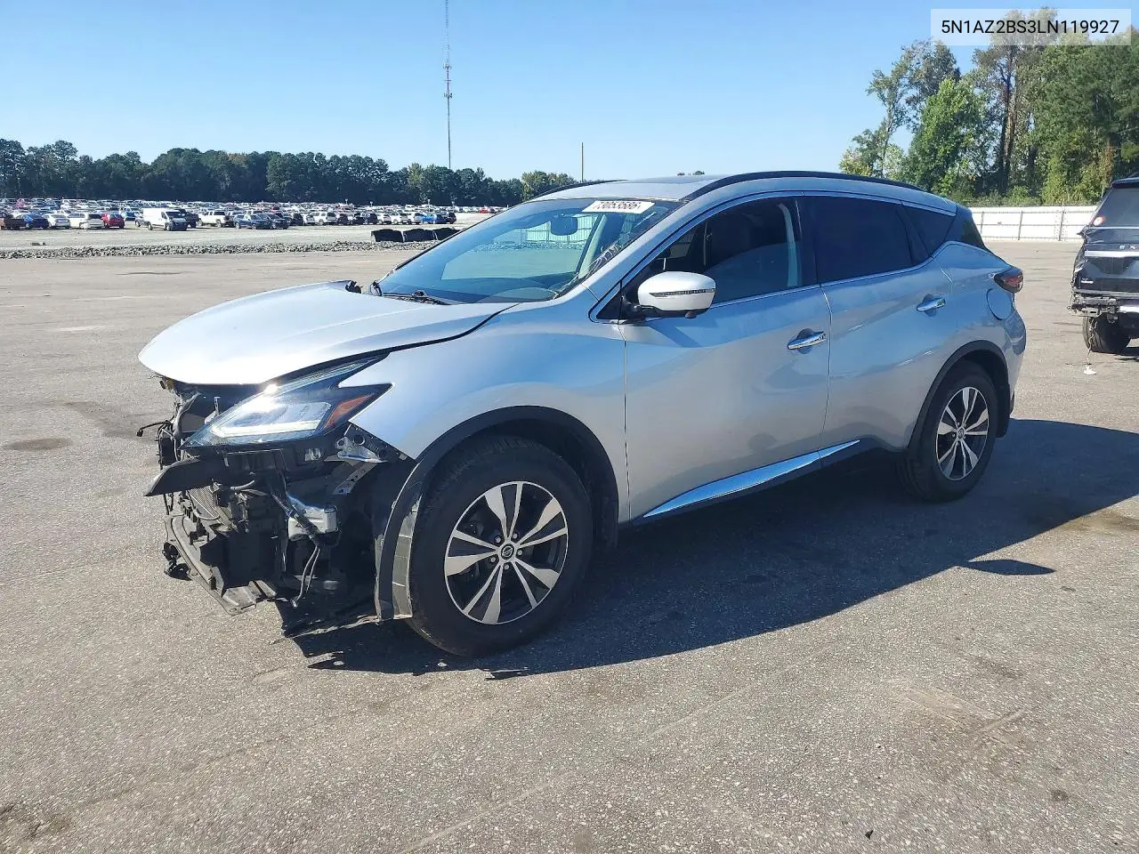 NISSAN MURANO 2020, VIN 5N1AZ2BS3LN119927