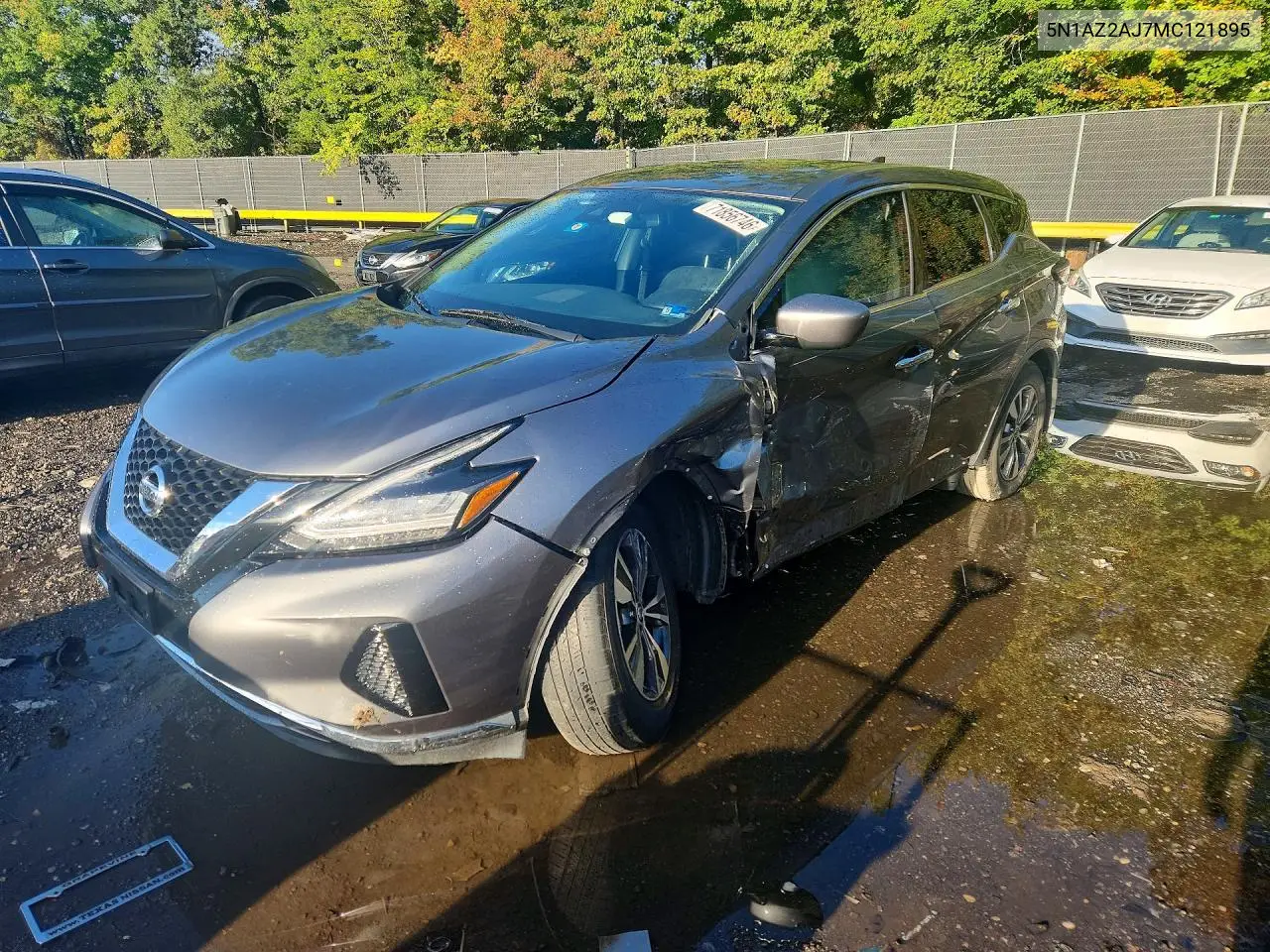 NISSAN MURANO 2021, VIN 5N1AZ2AJ7MC121895