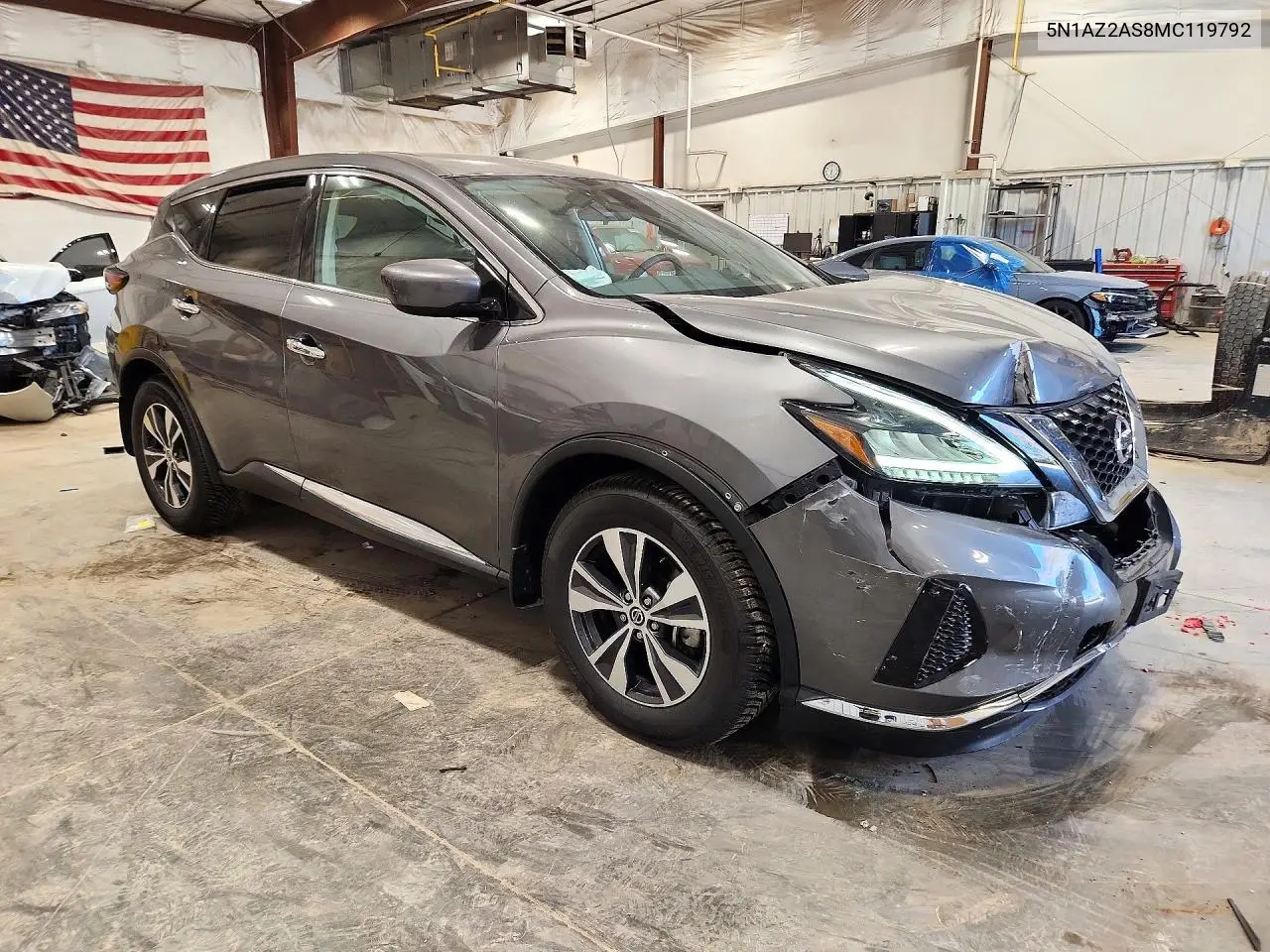 2021 NISSAN MURANO VIN 5N1AZ2AS8MC119792 — фото 4