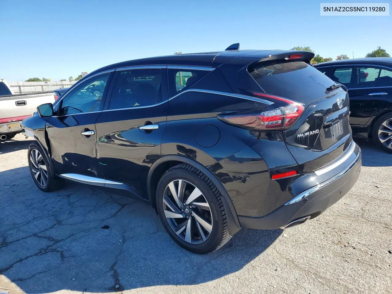 2022 NISSAN MURANO VIN 5N1AZ2CS5NC119280 — фото 2