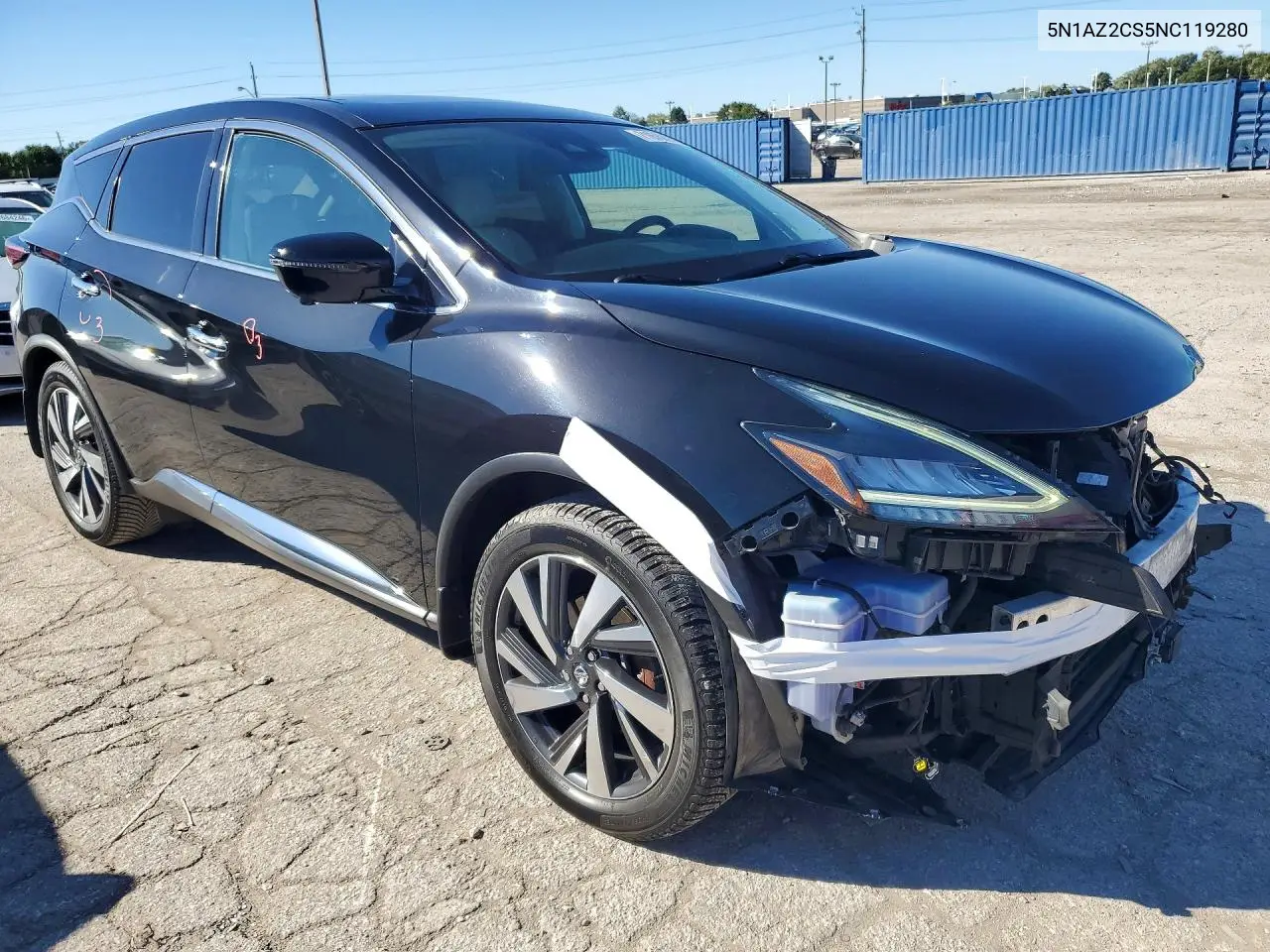 2022 NISSAN MURANO VIN 5N1AZ2CS5NC119280 — фото 4
