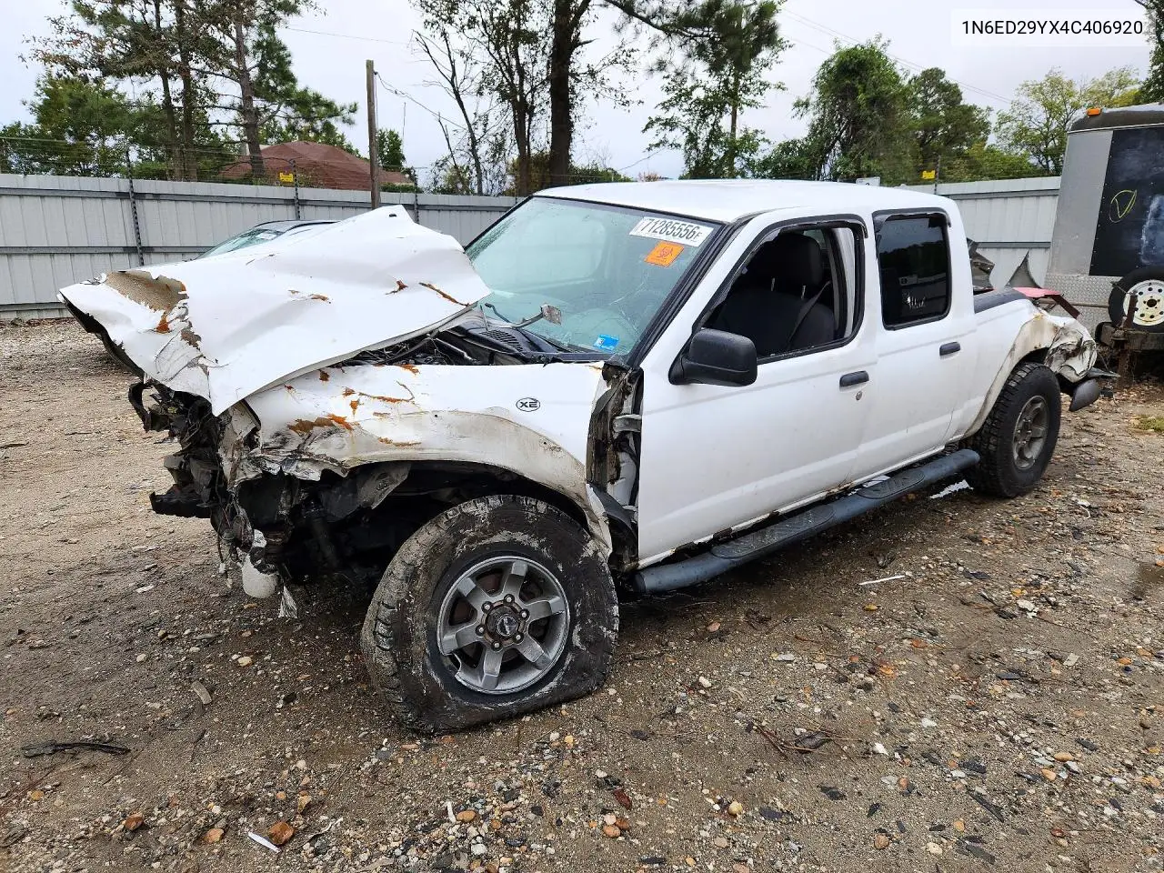 NISSAN NAVARA (FRONTIER) 2004, VIN 1N6ED29YX4C406920