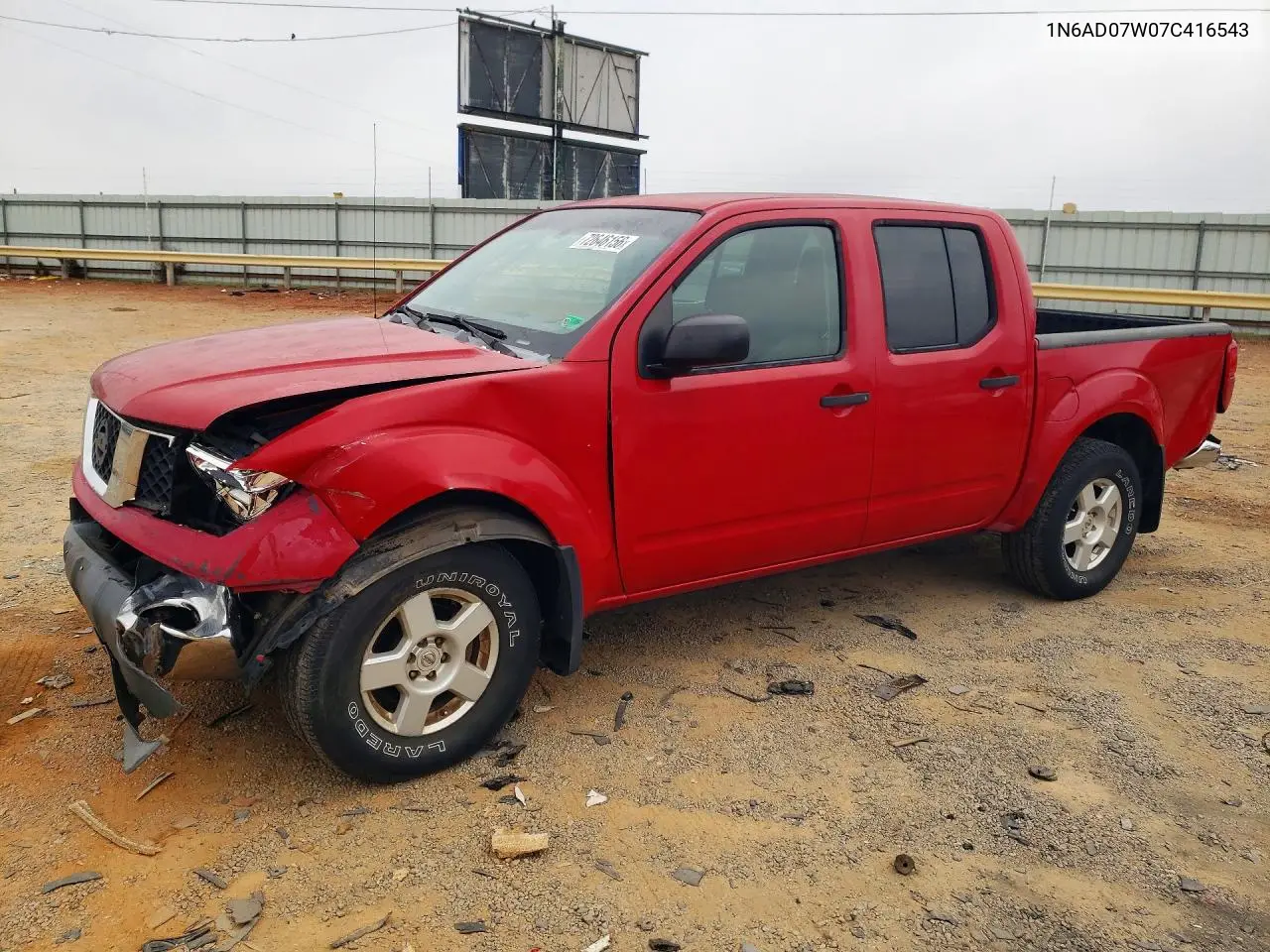 NISSAN NAVARA (FRONTIER) 2007, VIN 1N6AD07W07C416543