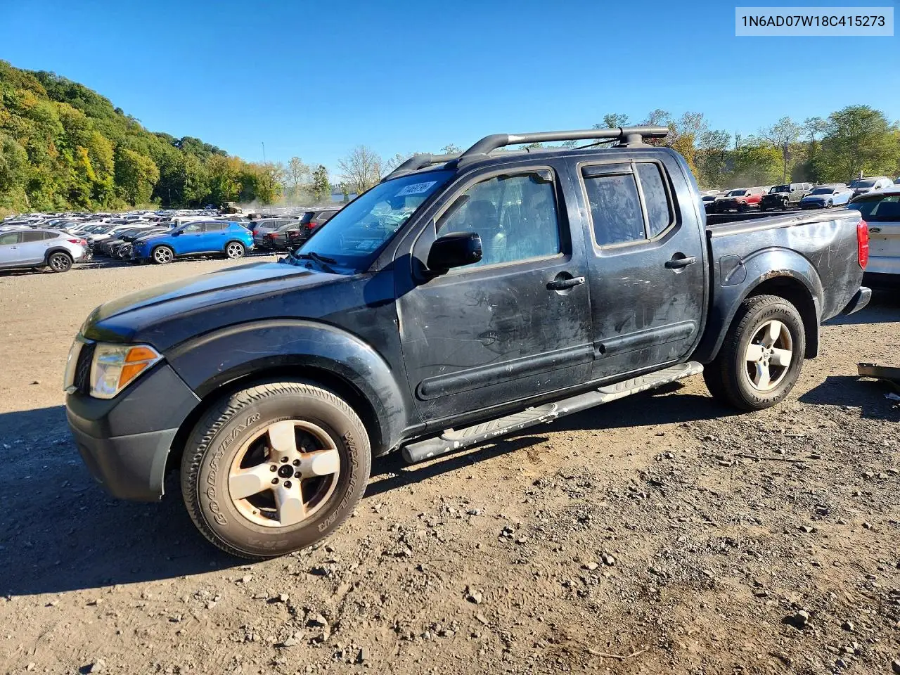 NISSAN NAVARA (FRONTIER) 2008, VIN 1N6AD07W18C415273