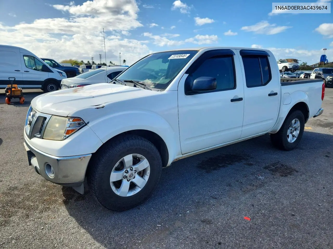 NISSAN NAVARA (FRONTIER) 2010, VIN 1N6AD0ER3AC439674