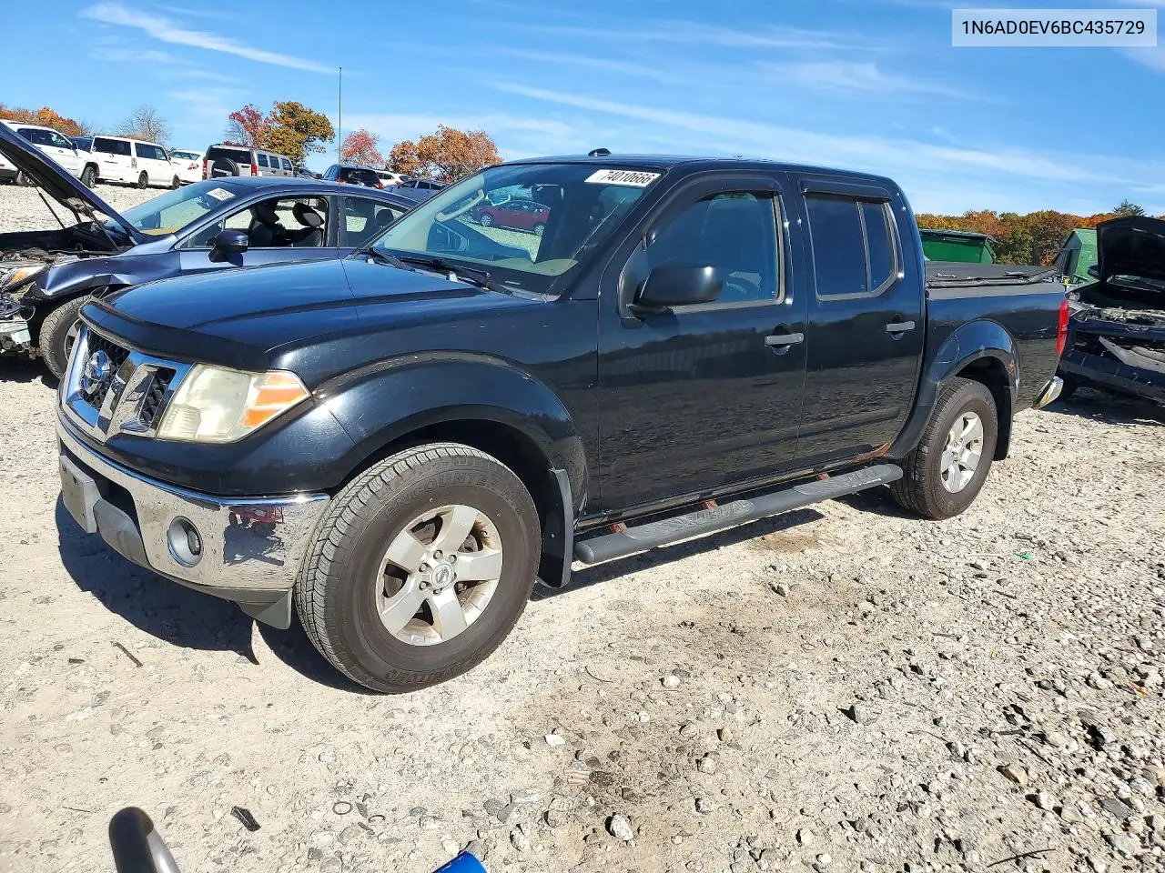 NISSAN NAVARA (FRONTIER) 2011, VIN 1N6AD0EV6BC435729