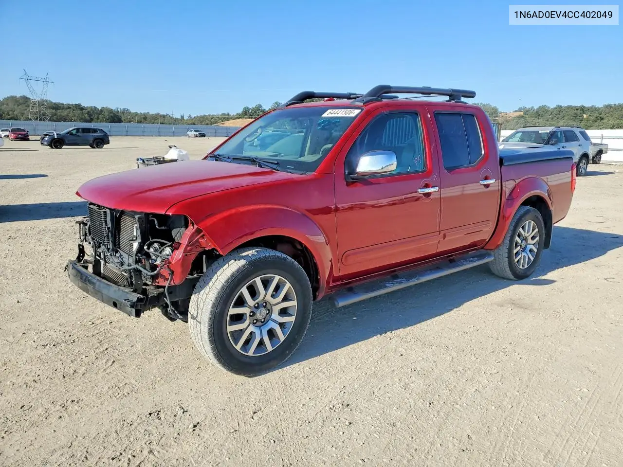 NISSAN NAVARA (FRONTIER) 2012, VIN 1N6AD0EV4CC402049