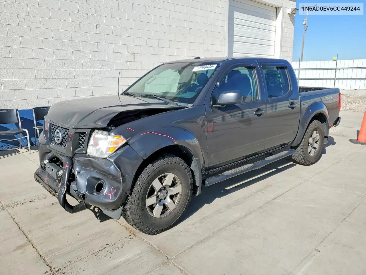 NISSAN NAVARA (FRONTIER) 2012, VIN 1N6AD0EV6CC449244