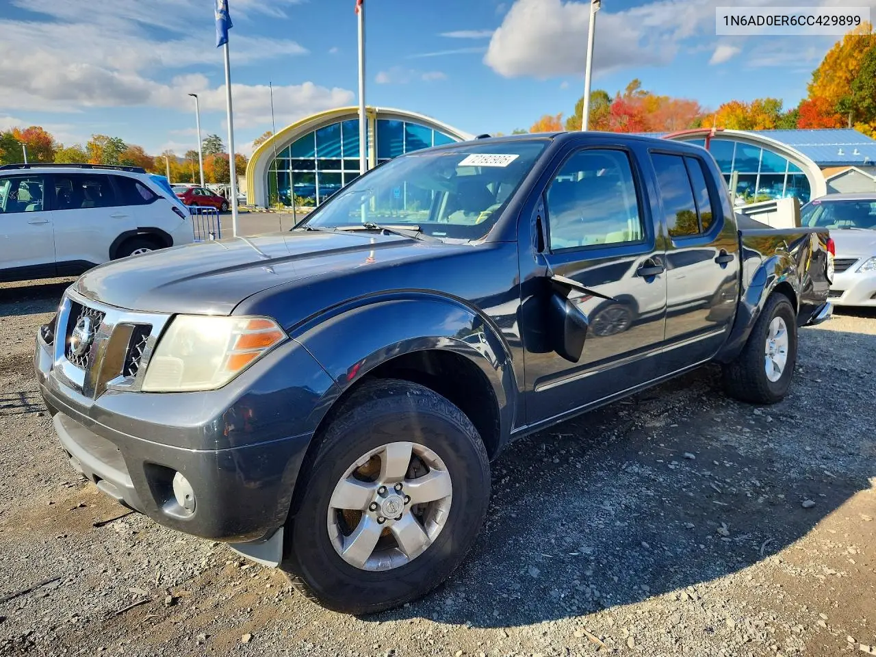 NISSAN NAVARA (FRONTIER) 2012, VIN 1N6AD0ER6CC429899