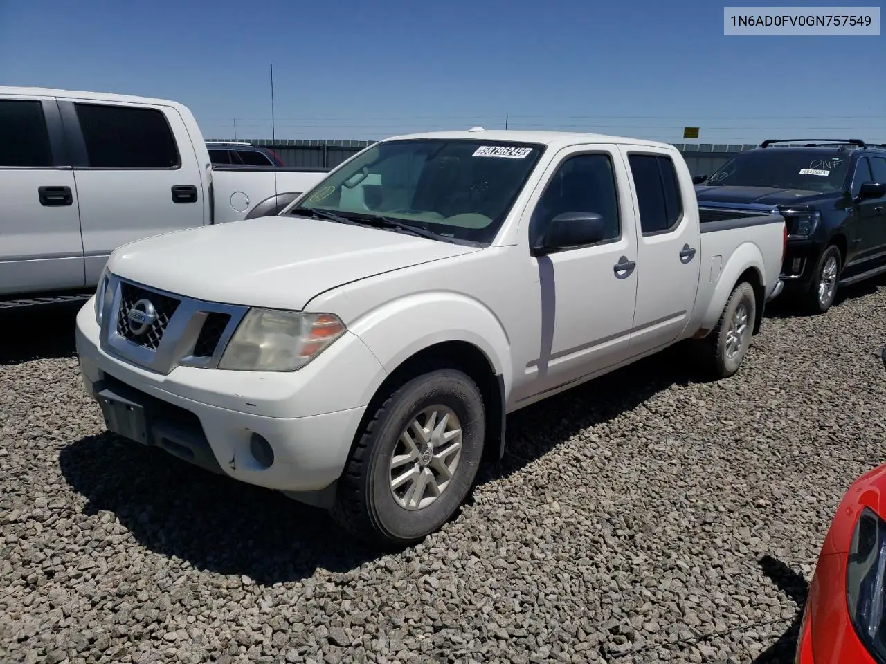 NISSAN NAVARA (FRONTIER) 2016, VIN 1N6AD0FV0GN757549