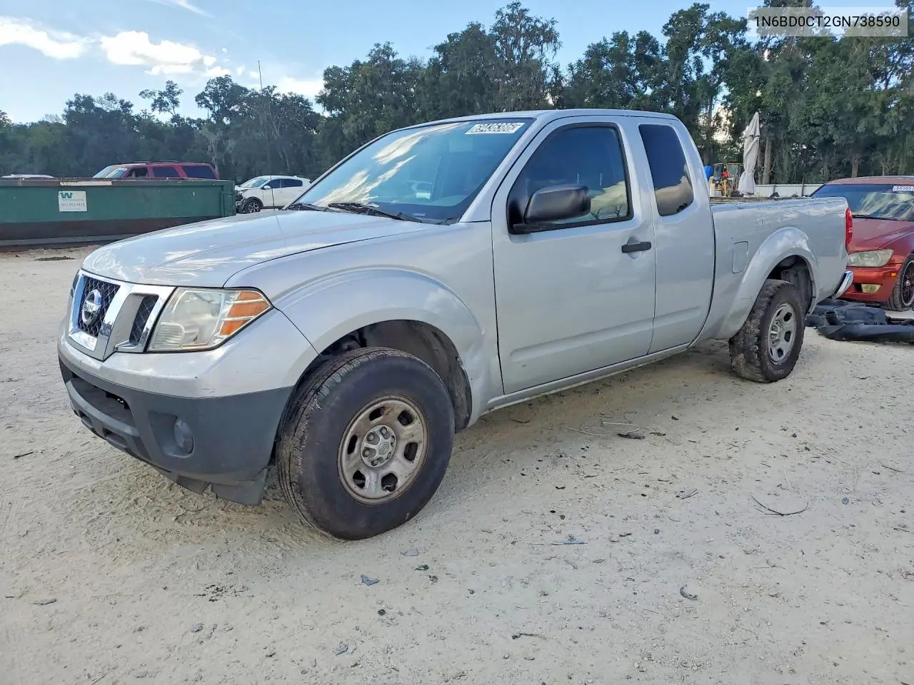 NISSAN NAVARA (FRONTIER) 2016, VIN 1N6BD0CT2GN738590