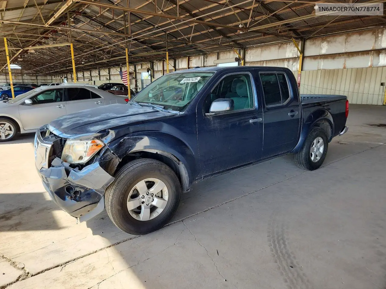 NISSAN NAVARA (FRONTIER) 2016, VIN 1N6AD0ER7GN778774