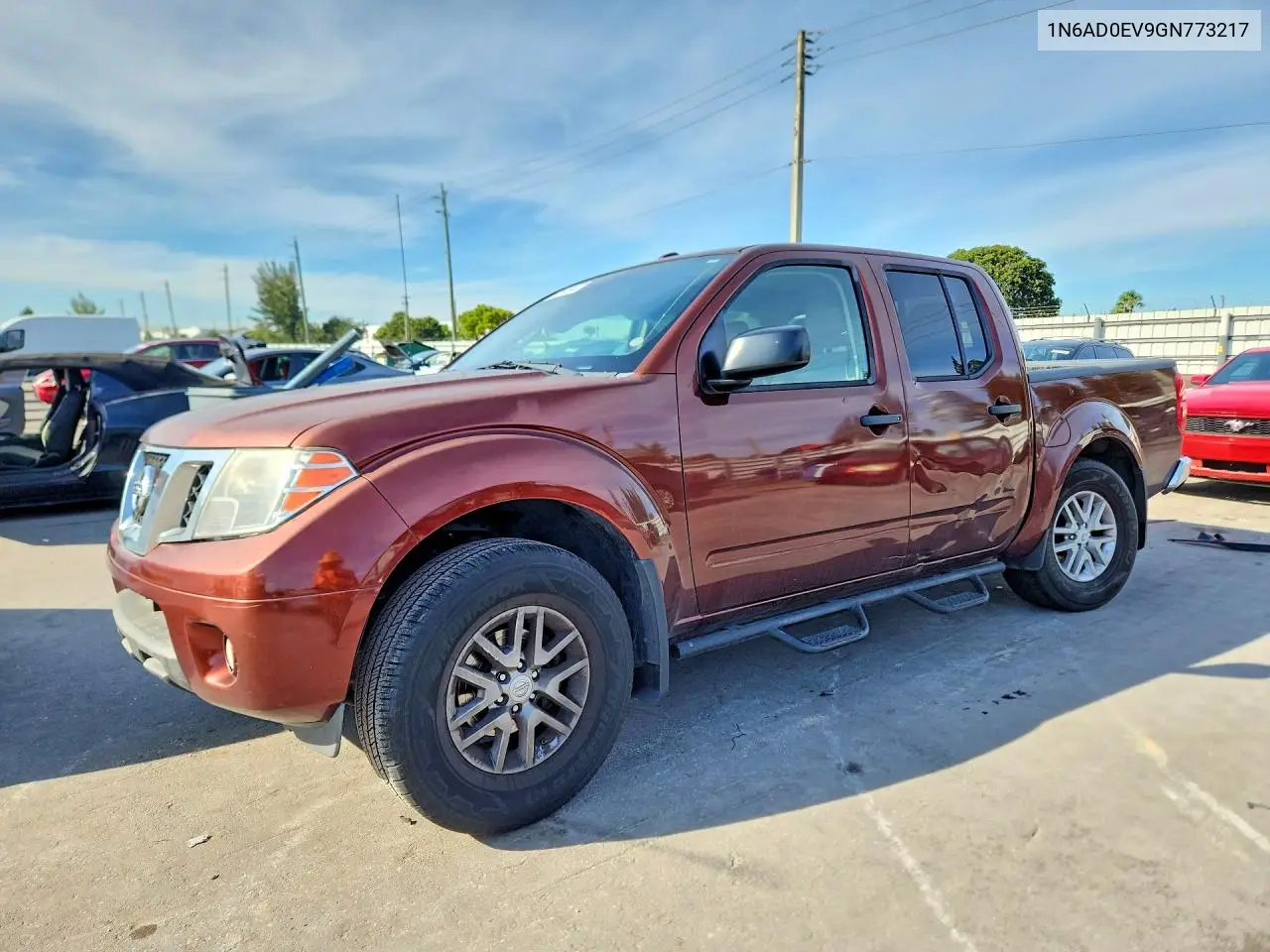 NISSAN NAVARA (FRONTIER) 2016, VIN 1N6AD0EV9GN773217