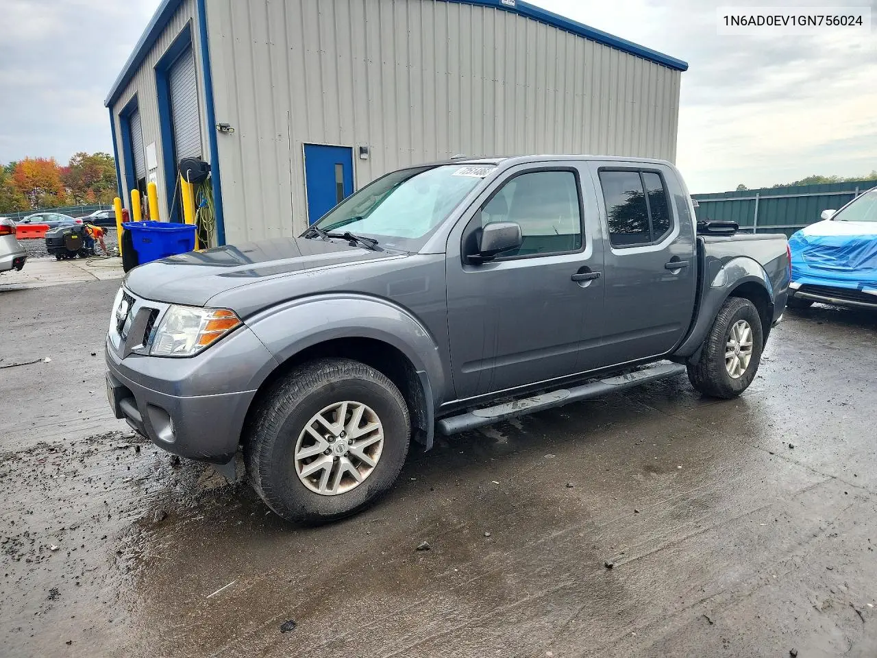 NISSAN NAVARA (FRONTIER) 2016, VIN 1N6AD0EV1GN756024
