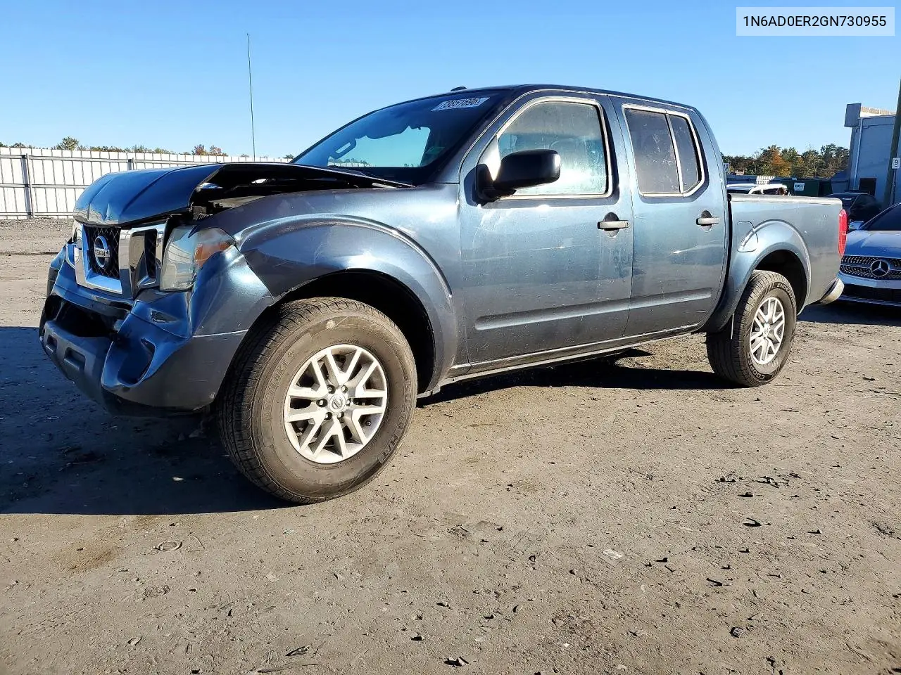 NISSAN NAVARA (FRONTIER) 2016, VIN 1N6AD0ER2GN730955