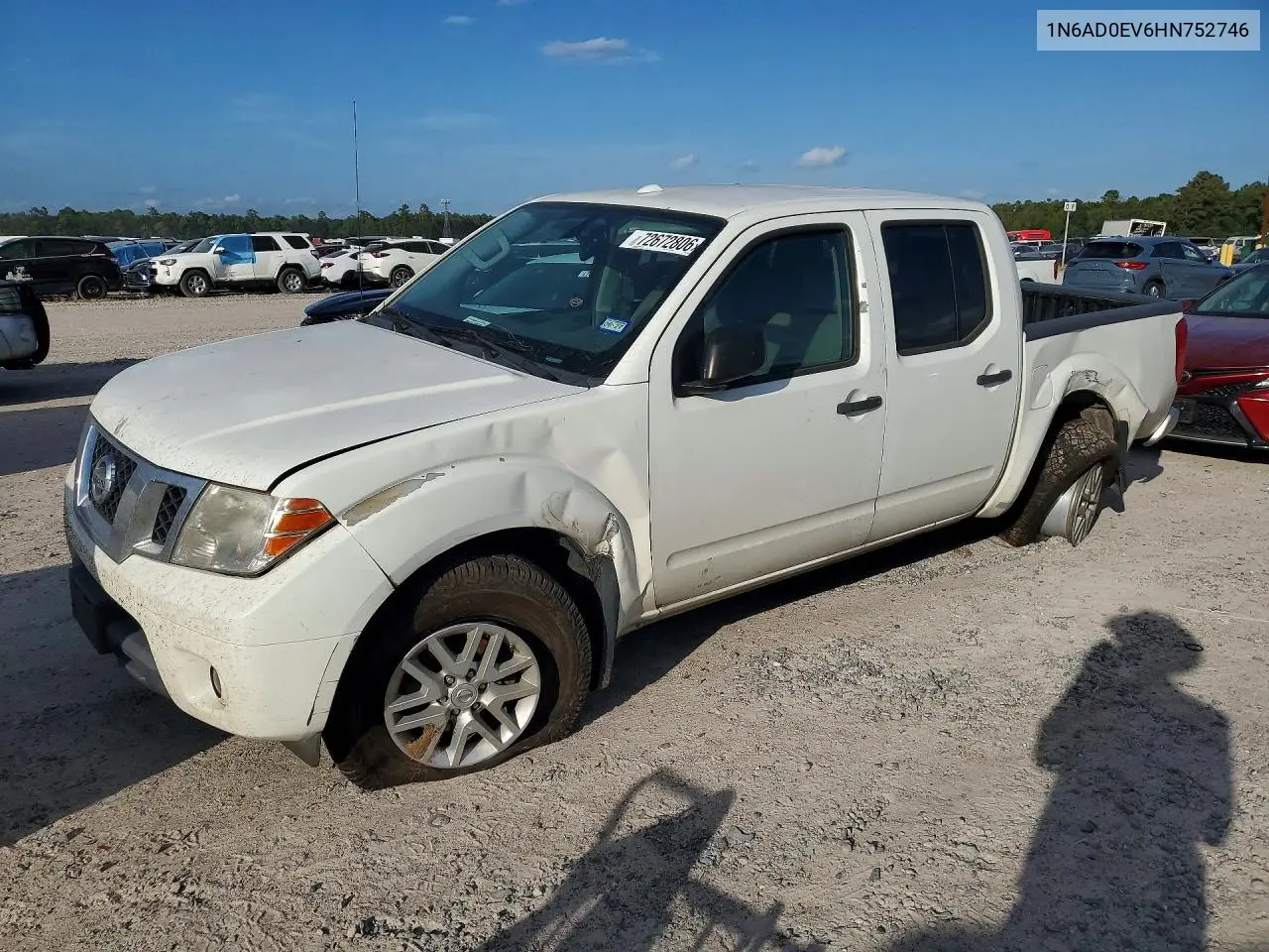 NISSAN NAVARA (FRONTIER) 2017, VIN 1N6AD0EV6HN752746