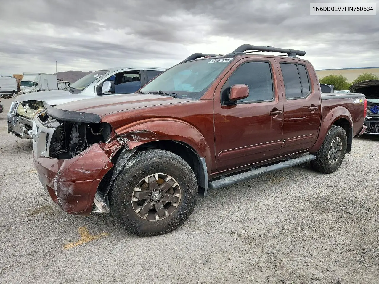 NISSAN NAVARA (FRONTIER) 2017, VIN 1N6DD0EV7HN750534