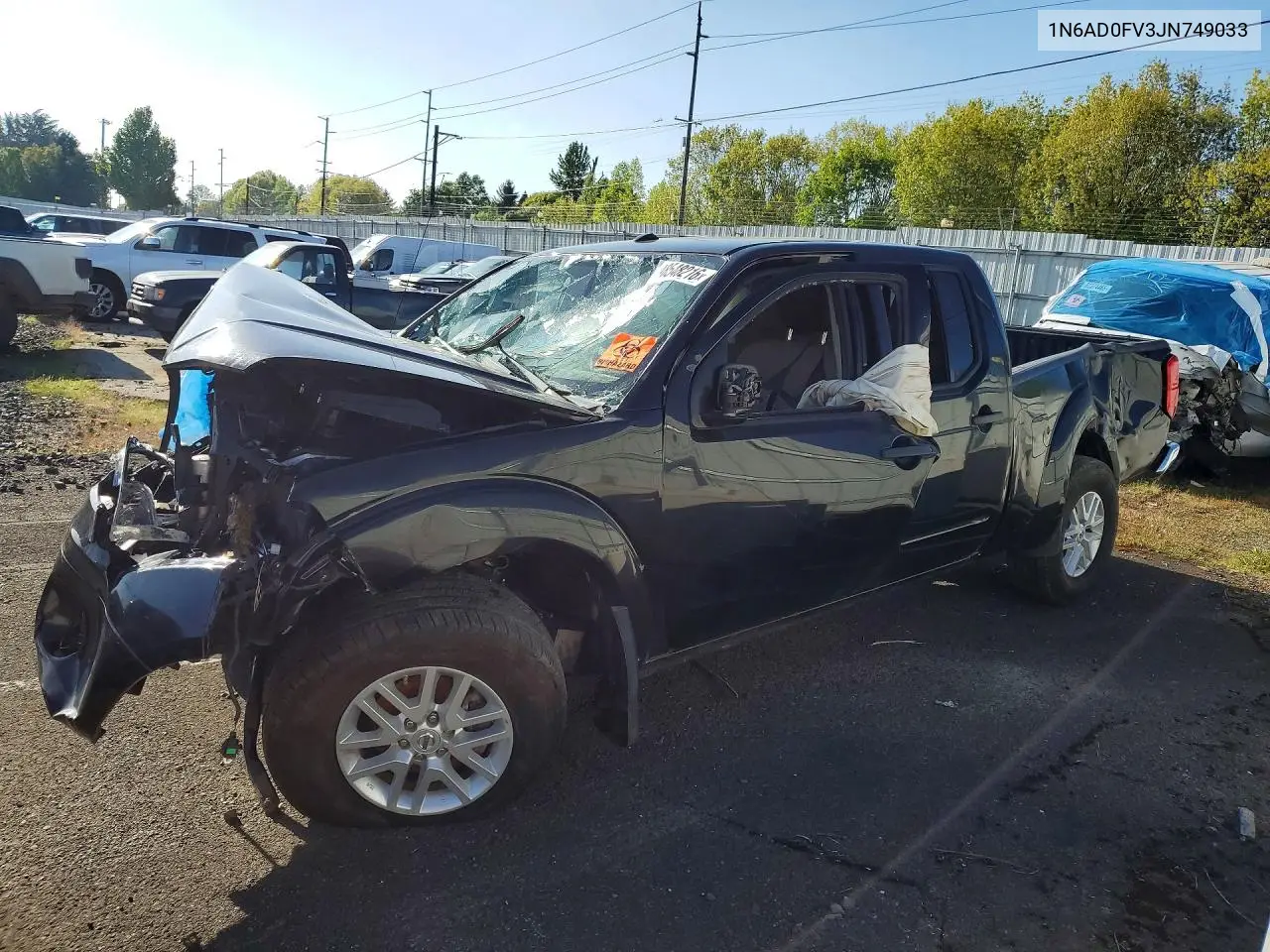 NISSAN NAVARA (FRONTIER) 2018, VIN 1N6AD0FV3JN749033