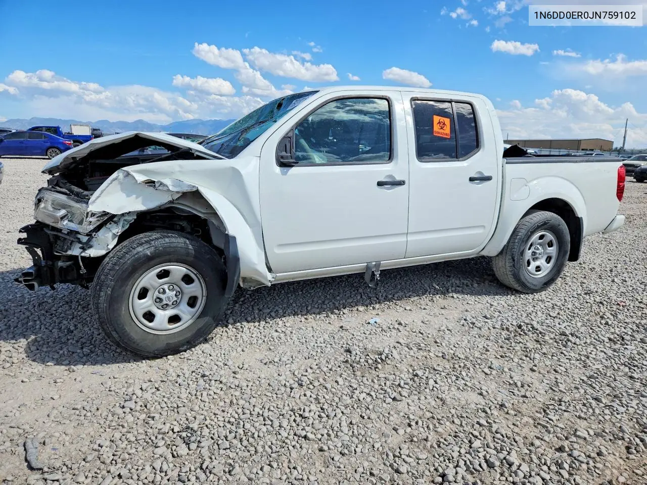NISSAN NAVARA (FRONTIER) 2018, VIN 1N6DD0ER0JN759102