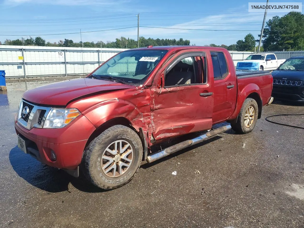 NISSAN NAVARA (FRONTIER) 2018, VIN 1N6AD0EV3JN747588