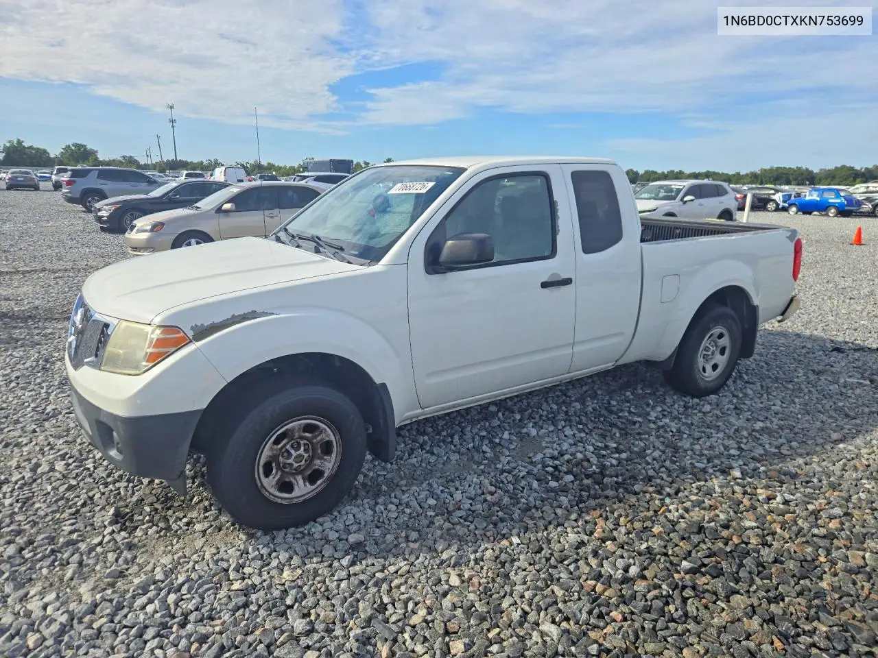 NISSAN NAVARA (FRONTIER) 2019, VIN 1N6BD0CTXKN753699