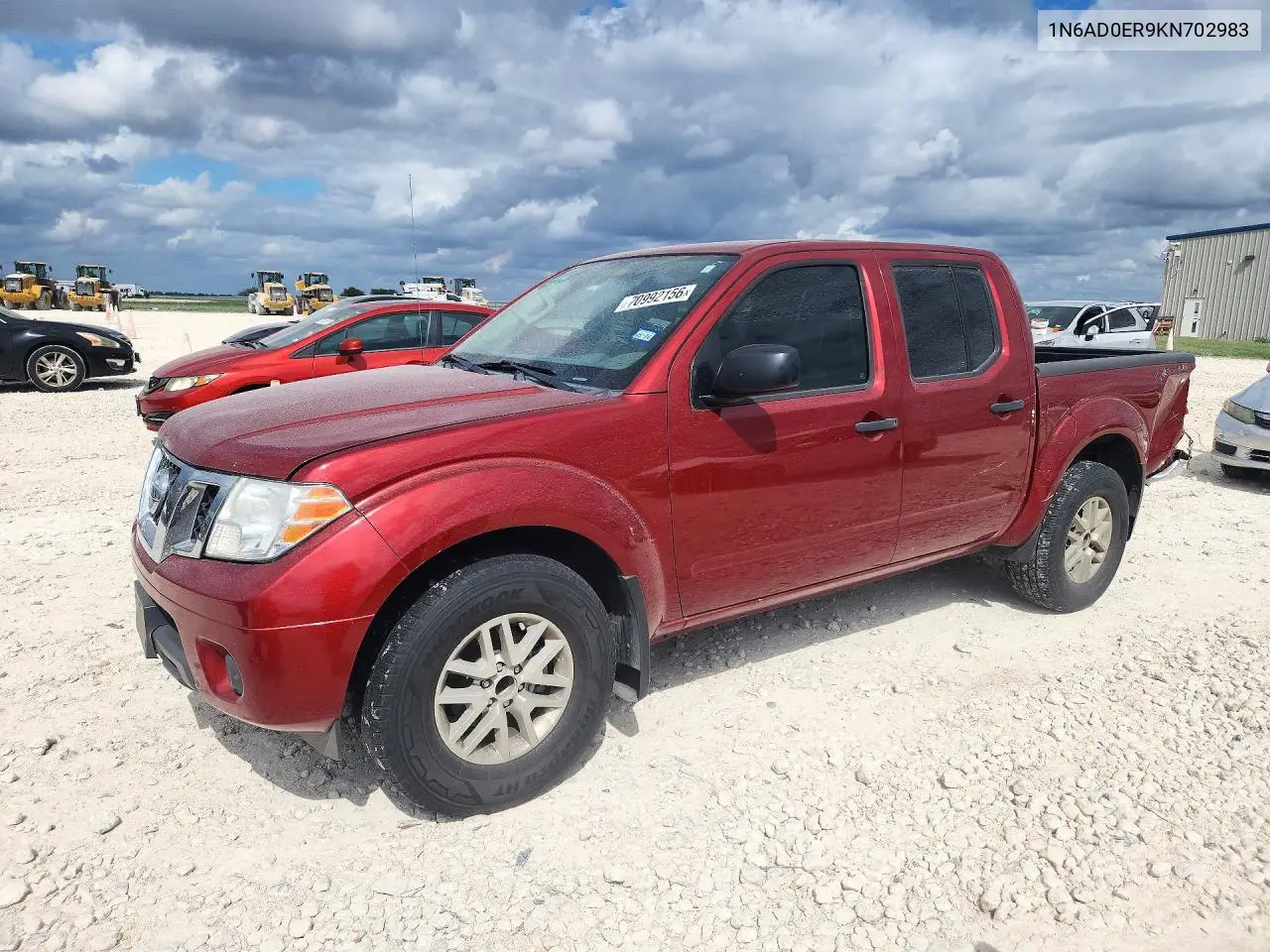 NISSAN NAVARA (FRONTIER) 2019, VIN 1N6AD0ER9KN702983